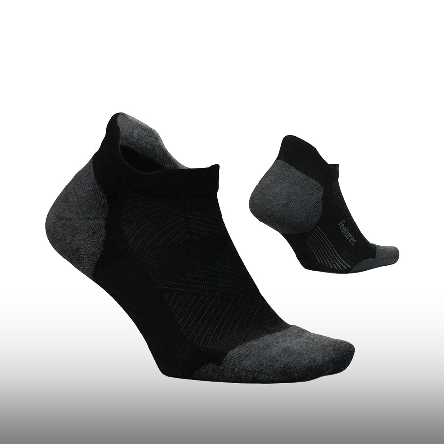 Feetures Elite Max Cushion No Show Tab Black