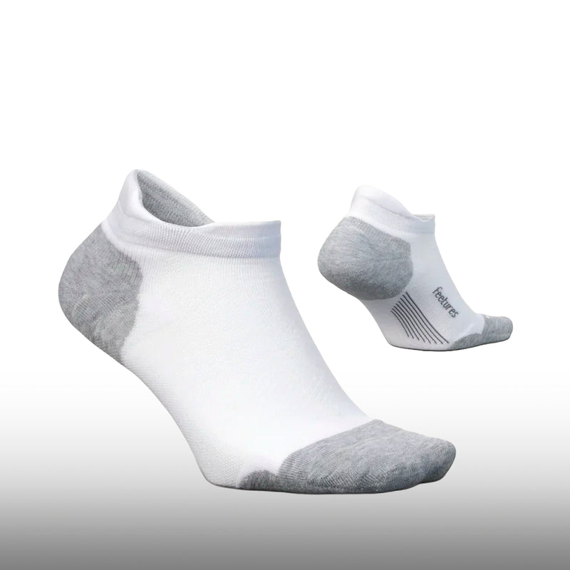Feetures Elite Max Cushion No Show Tab White