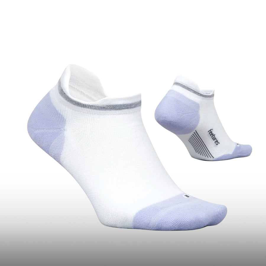 Feetures Elite Max Cushion No Show Tab White Lilatech