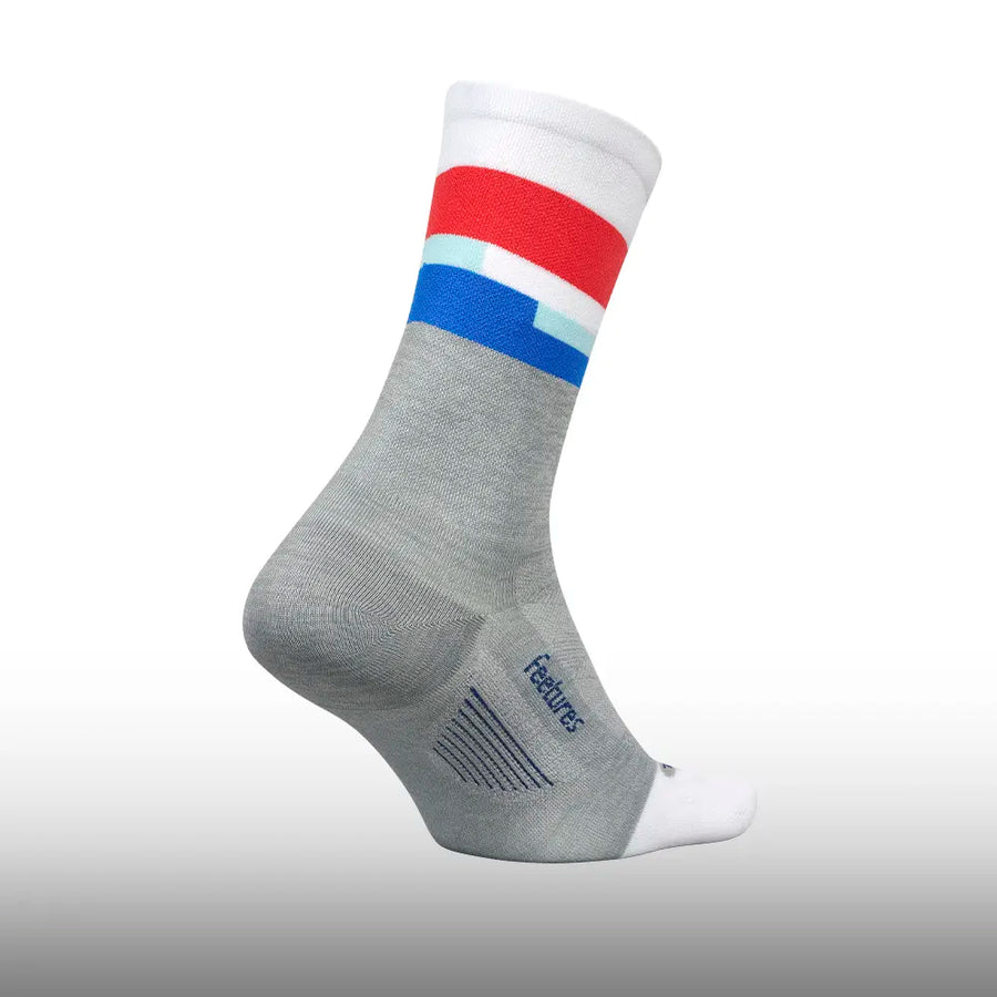 Feetures Elite Ultra Light Mini Crew Mission Gray
