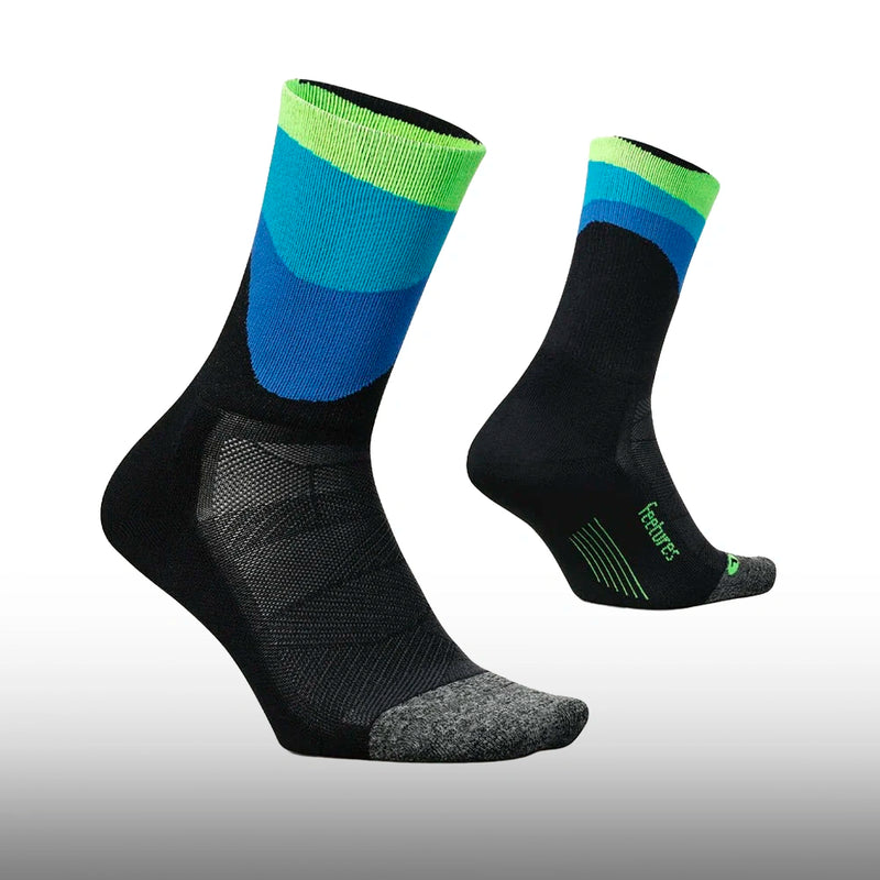 Feetures Elite Ultra Light Mini Crew Rhythmic Black