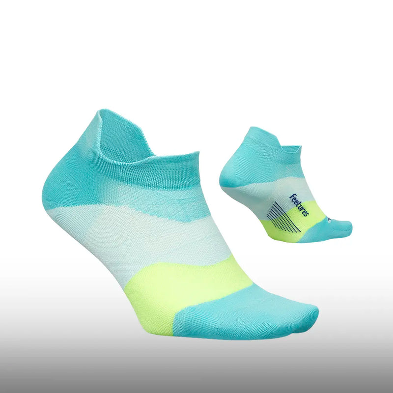 Feetures Elite Ultra Light No Show Tab Aqua Surf