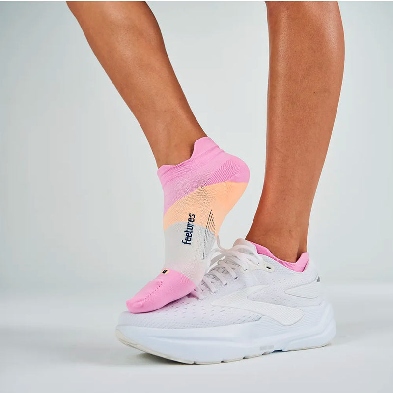 Feetures Elite Ultra Light No Show Tab Pink Citrus 