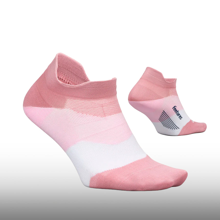 Feetures Elite Ultra Light No Show Tab Sock Pink Orchard