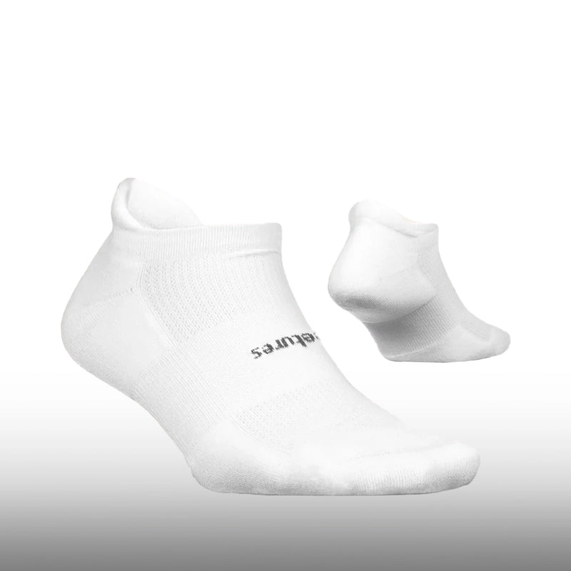 Feetures High Performance Ultra Light No Show Tab White