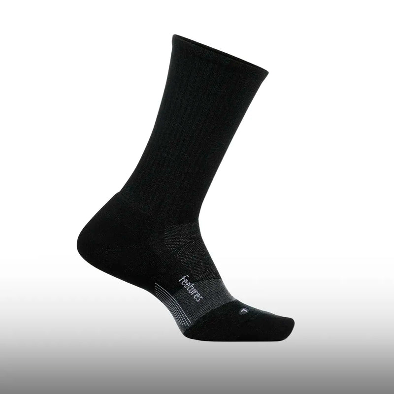 Feetures Merino 10 Max Cushion Mini Crew Black