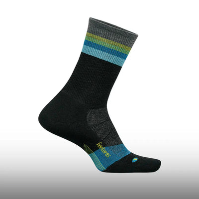 Feetures Merino 10 Max Cushion Mini Crew Luminous Black