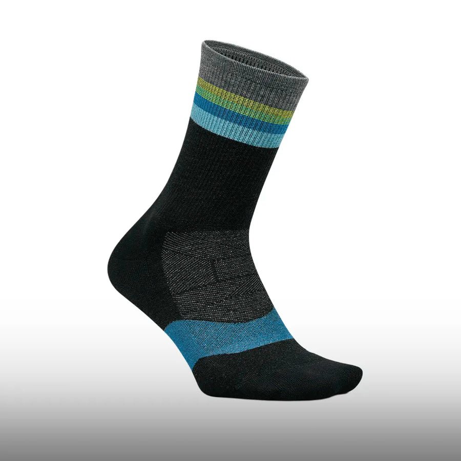 Feetures Merino 10 Max Cushion Mini Crew Luminous Black
