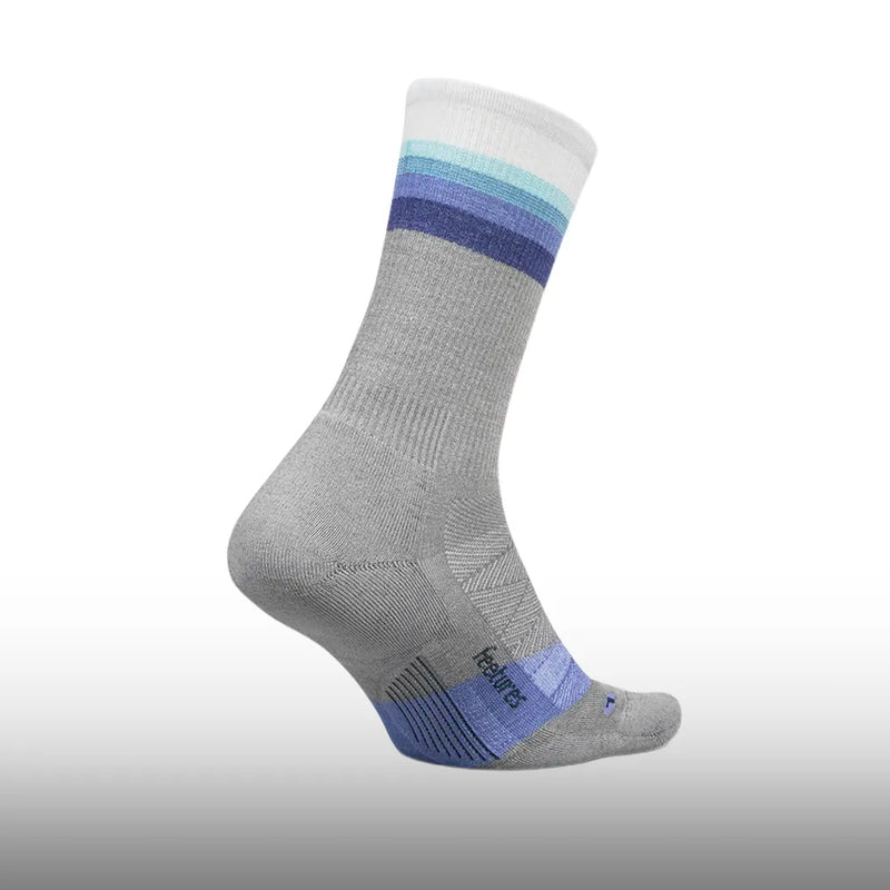 Feetures Merino 10 Max Cushion Mini Crew Luminous Gray