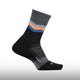 Feetures Merino 10 Max Cushion Mini Crew Switchback Charcoal