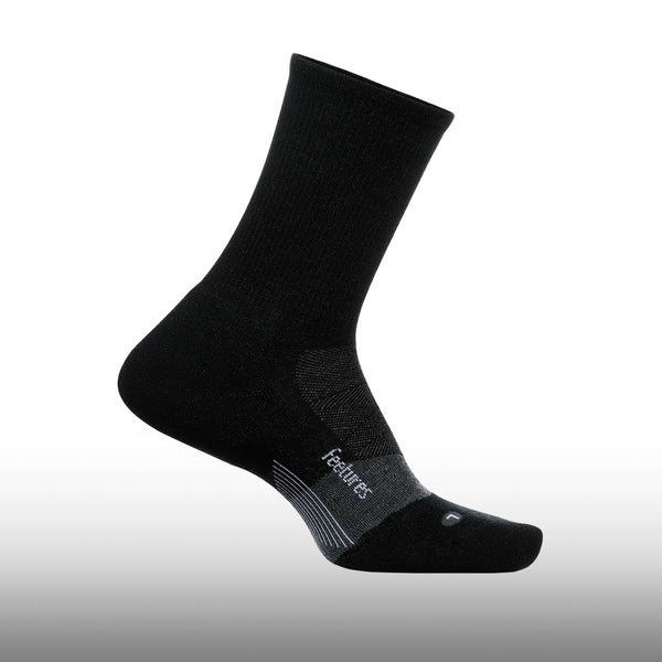 Feetures Merino 10 Ultra Light Mini Crew Charcoal