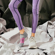 Feetures Merino 10 Ultra Light No Show Tab Amethyst Gray