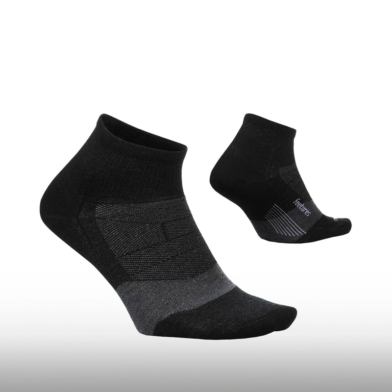 Feetures Merino 10 Ultra Light Quarter Charcoal