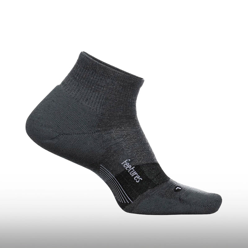 Feetures Merino 10 Ultra Light Quarter Gray