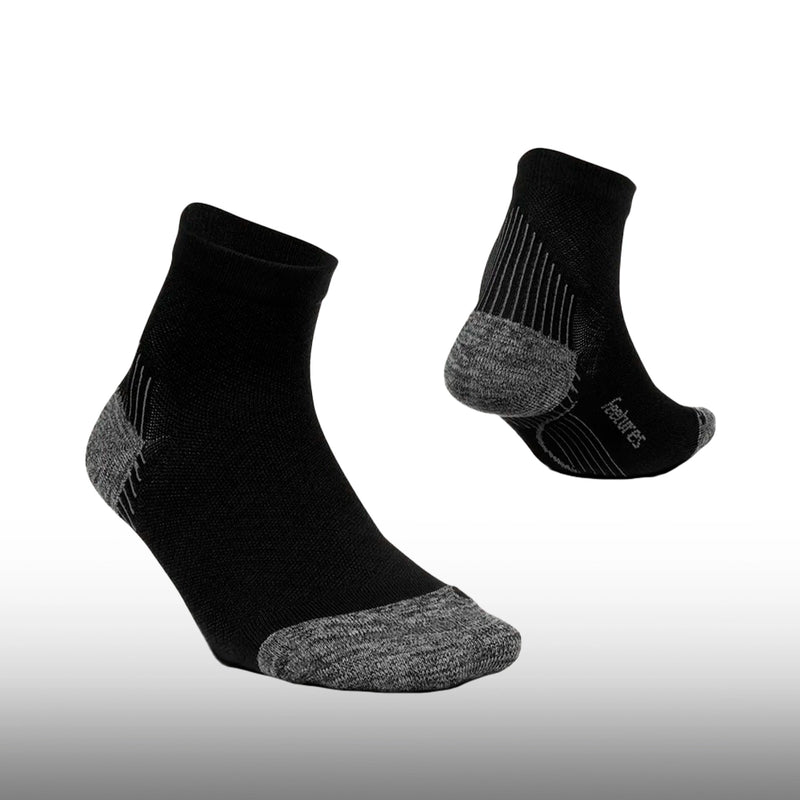 Feetures Plantar Fasciitis Relief Ultra Light Quarter Black