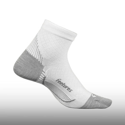 Feetures Plantar Fasciitis Support Light Cushion Quarter White