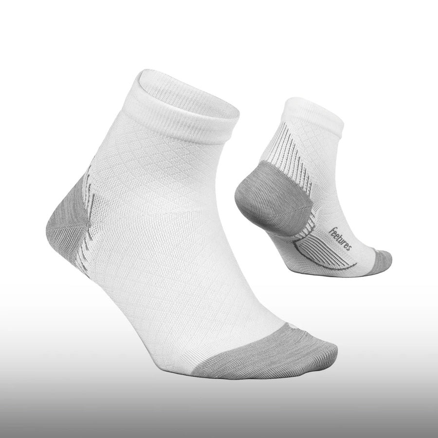 Feetures Plantar Fasciitis Support Light Cushion Quarter White
