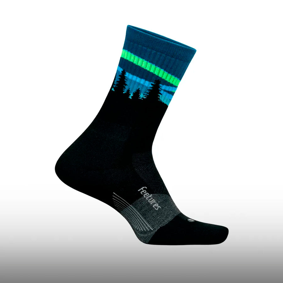 Feetures Trail Max Cushion Mini Crew Blue Aurora