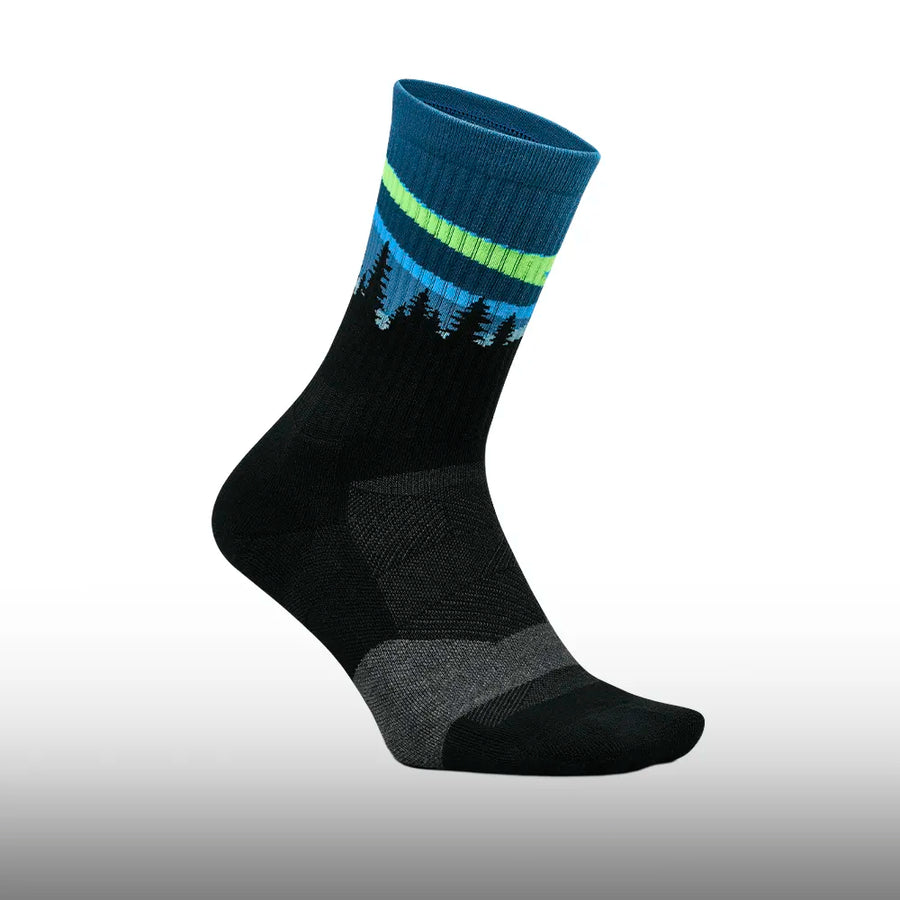 Feetures Trail Max Cushion Mini Crew Blue Aurora