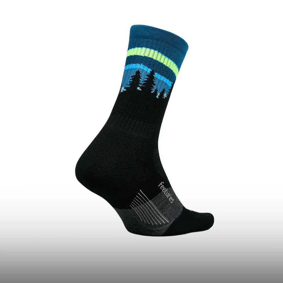 Feetures Trail Max Cushion Mini Crew Blue Aurora