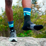 Feetures Trail Max Cushion Mini Crew Blue Aurora