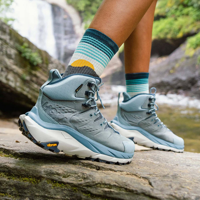 Feetures Trail Max Cushion Mini Crew Table Rock Gray