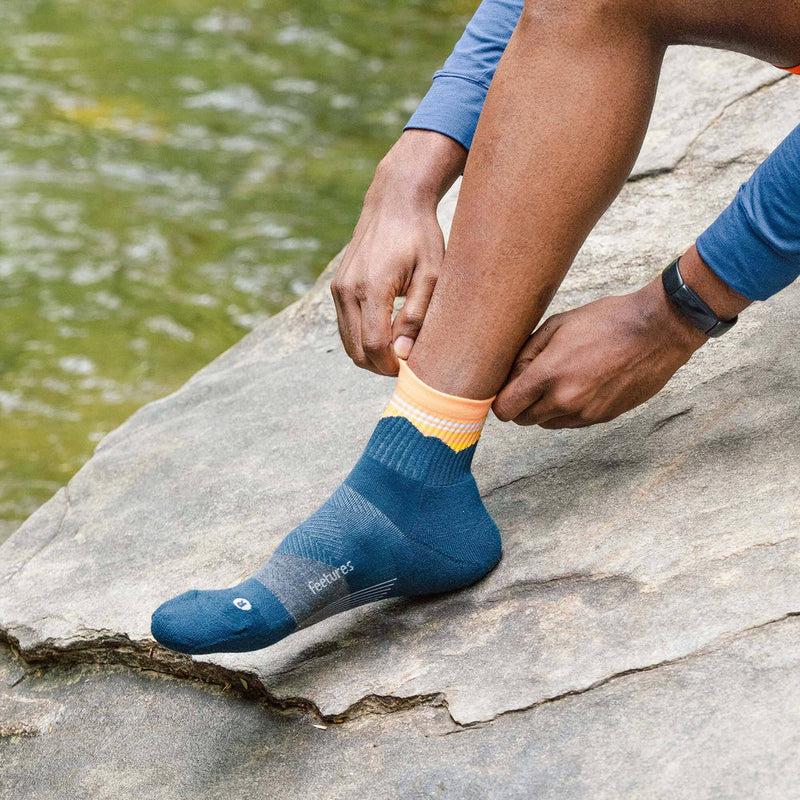 Feetures Trail Max Cushion Quarter Blue Ridge Navy