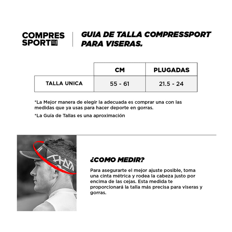 Compressport Visor Ultralight Dazzling Blue Black