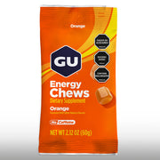 Gu Energy Goma Chews 60g Sin Cafeína - Naranja
