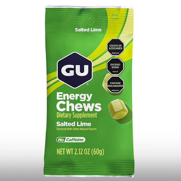 Gu Energy Goma Chews 60g Sin Cafeína - Lima