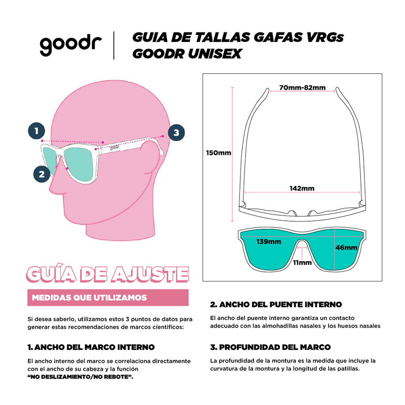 Guia De Tallas Goodr VRGs