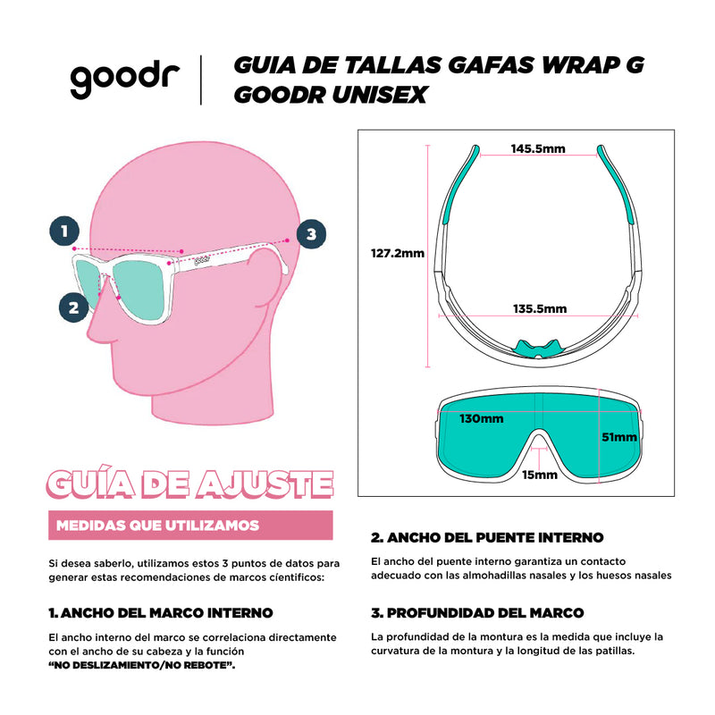 Guia De Tallas Goodr WRAP Gs
