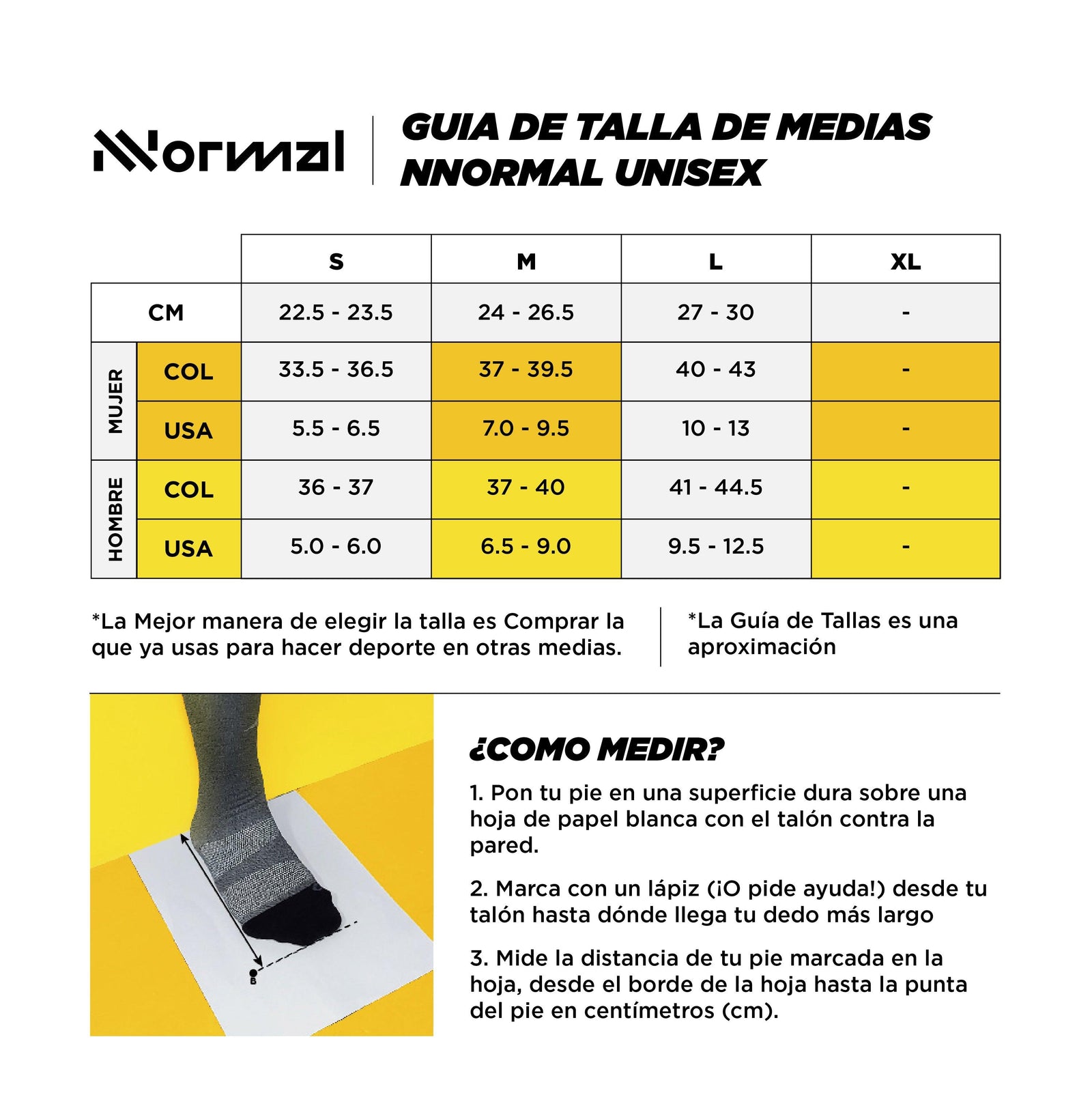 Guía de tallas