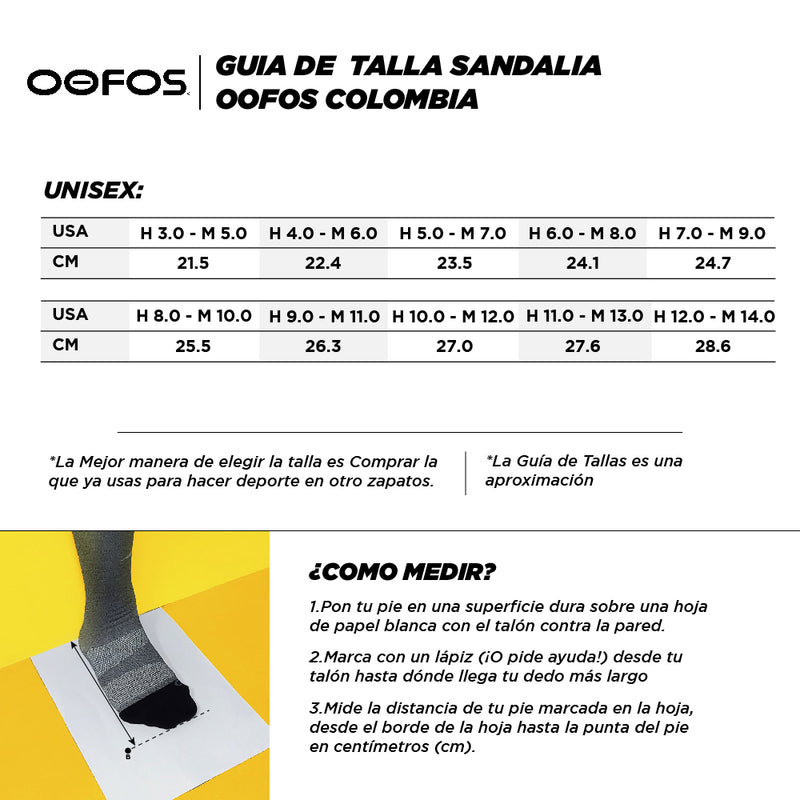 Guia De Tallas Oofos