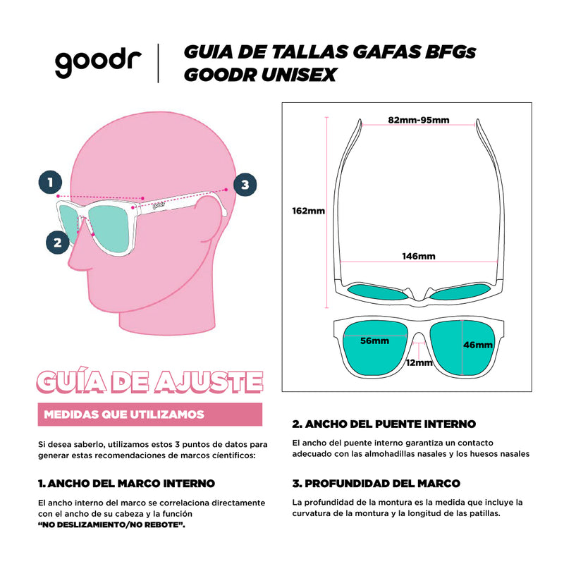 Guia de talla goodr BFGs