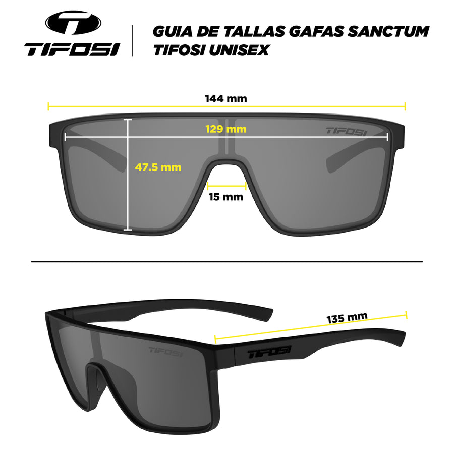 Guia de tallas Tifosi Sanctum