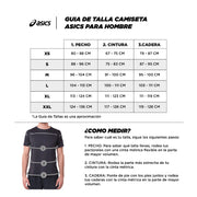 Guia de tallas asics camiseta hombre con manga