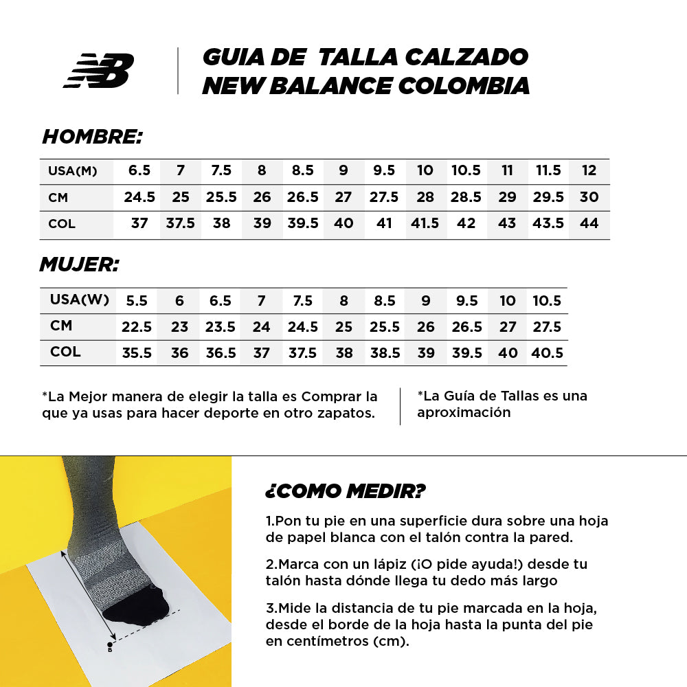 Guía de tallas