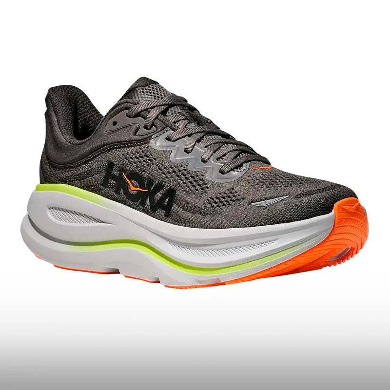 Hoka Bondi 9 Mujer Asphalt Grey Gravel