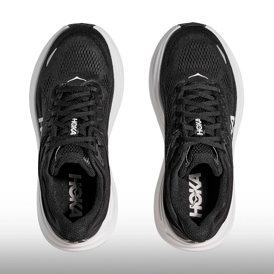 Hoka Bondi 9 Mujer Black White