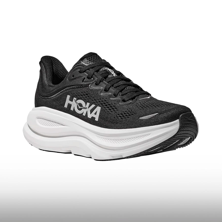 Hoka Bondi 9 Mujer Black White