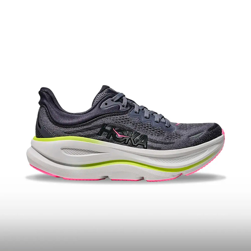 Hoka Bondi 9 Mujer Charcoal Grey  Grey Skies