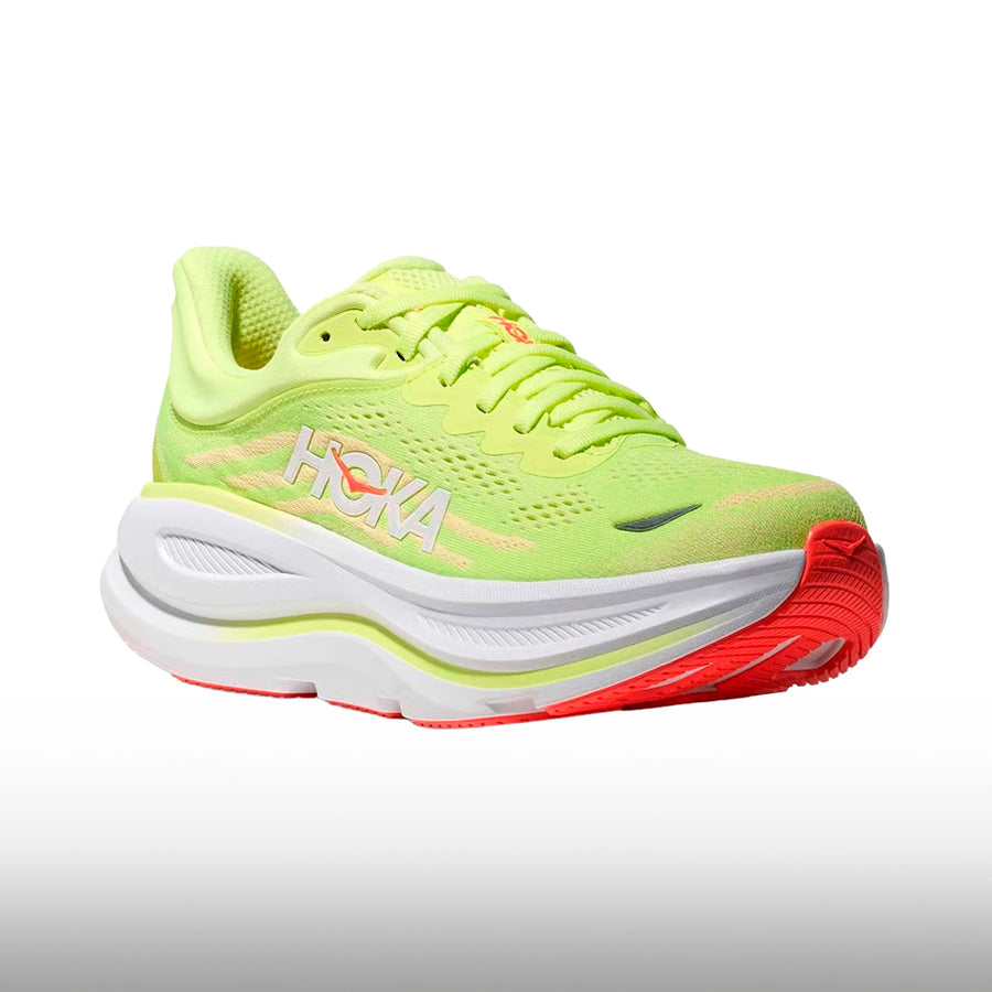 Hoka Bondi 9 Mujer Neon Yuzu Sunlight