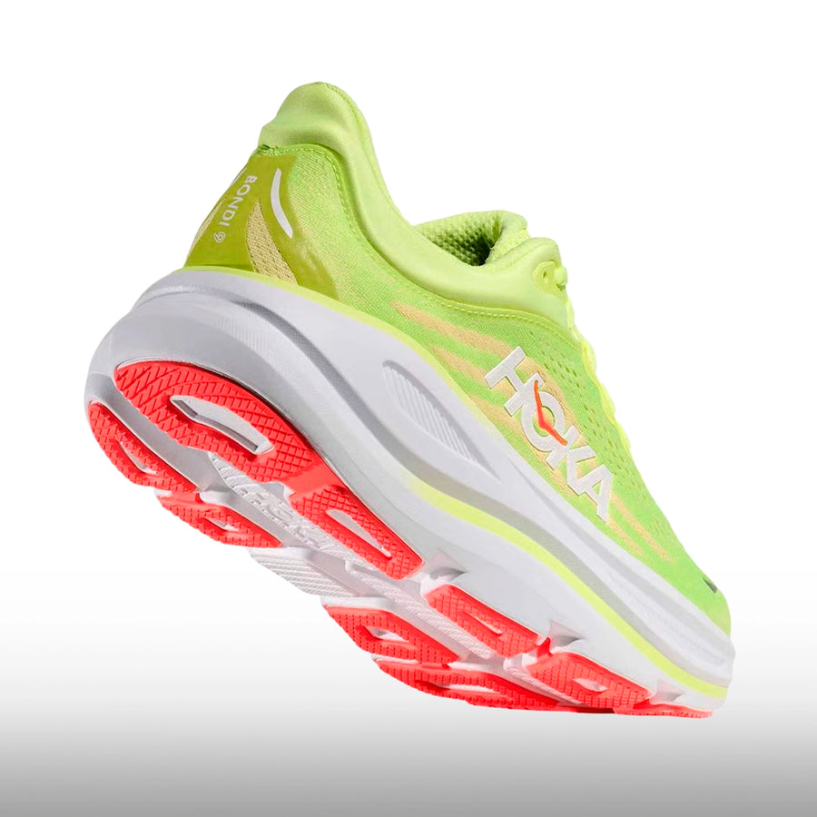 Hoka Bondi 9 Mujer Neon Yuzu Sunlight