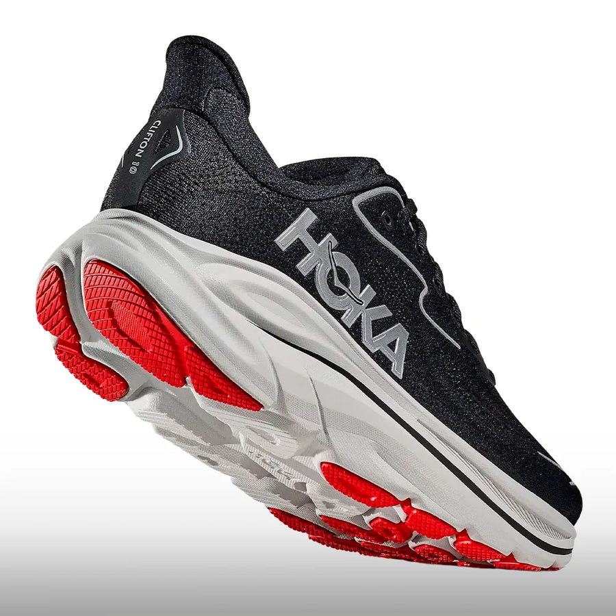 Hoka Clifton 10 Hombre Black Silver