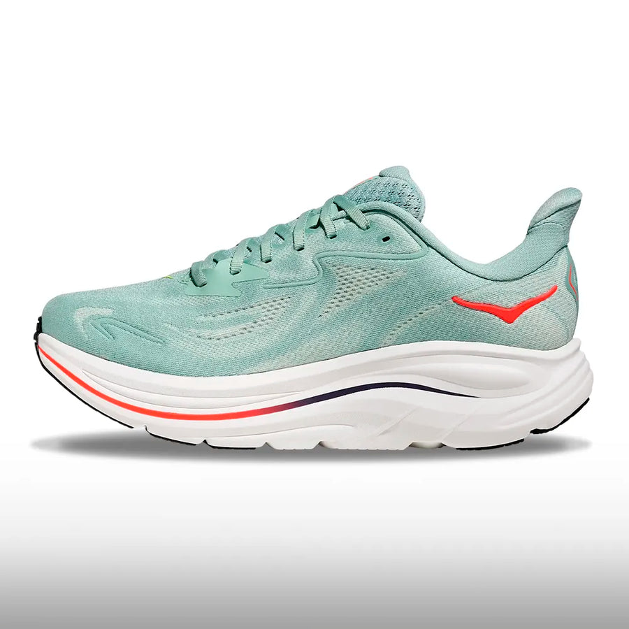 Hoka Clifton 10 Hombre Sage Neon Flame