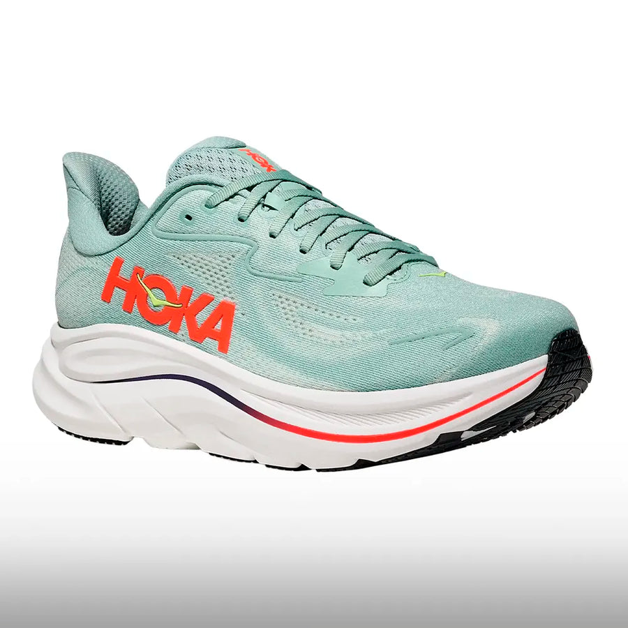 Hoka Clifton 10 Hombre Sage Neon Flame