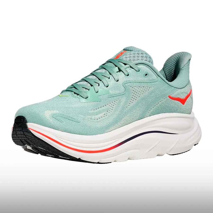 Hoka Clifton 10 Hombre Sage Neon Flame