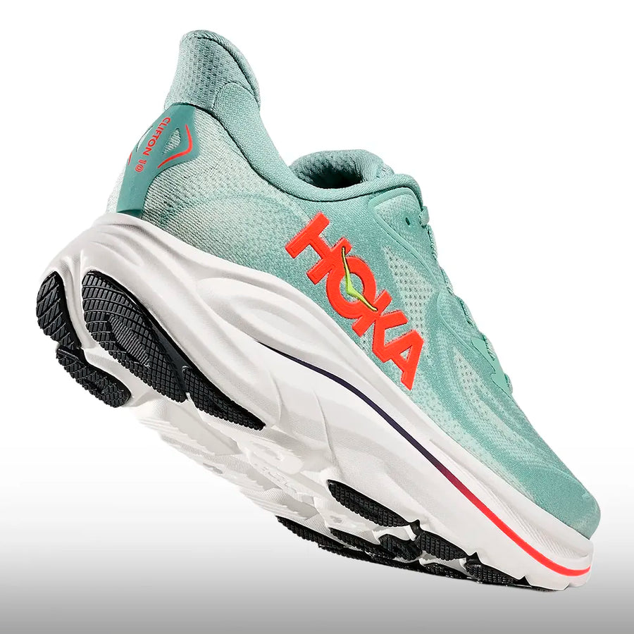 Hoka Clifton 10 Hombre Sage Neon Flame