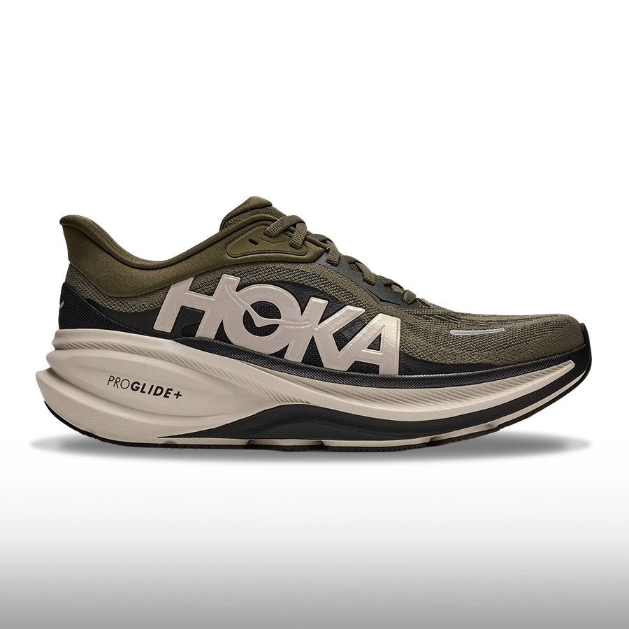 Hoka Clifton Pro Hombre Antique Olive River Rock Grey